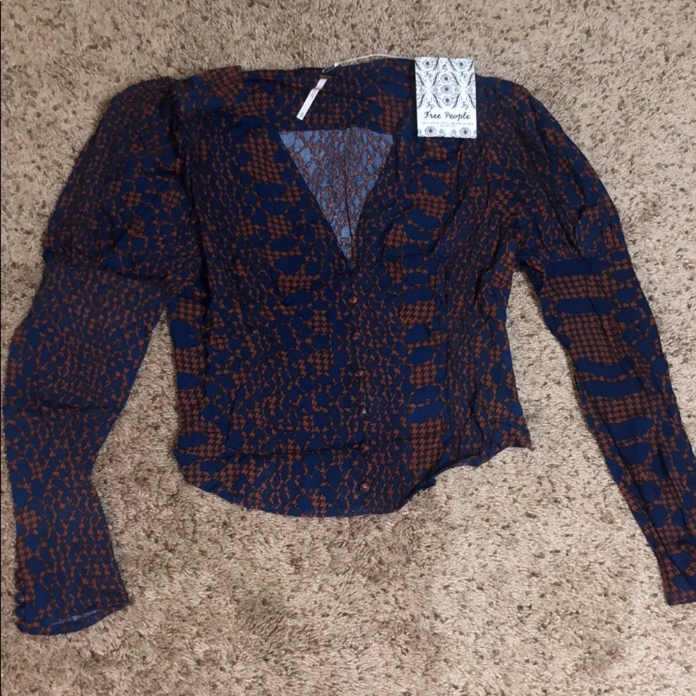 Free People Long Sleeve Blouse